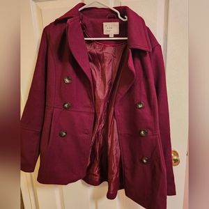 Burgundy Coat S A New Day